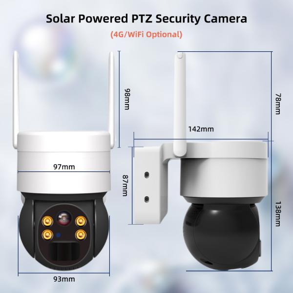 Solar WiFi Camera 3MP 360 View AI Motion Detection