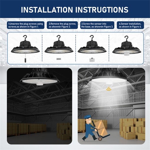 Adjustable 3CCT 150W Ufo Led Highbay Light for Industrial Lighting in USA Stock