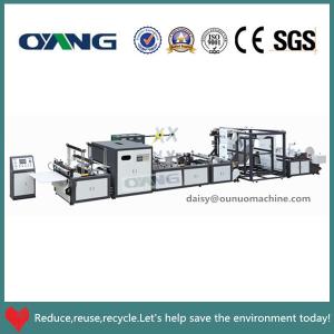 China Automatic Non Woven Fabric Zipper Bag Making Machine on sale