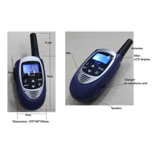 T228 mini wireless hands free walkie talkie with charger earphones batteries