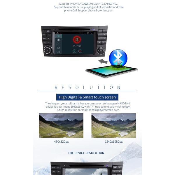 ISDB/DVB-T Mercedes Benz Double Din Dvd Player B200 Heat Dissipation