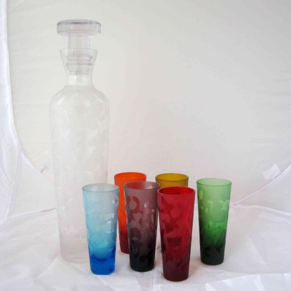 Round Shape 6 Color Unique Shot Glass Set For Vodka