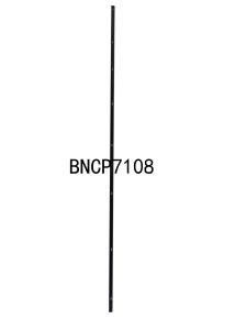 C Shape 8 Feet Heavy Duty Steel Posts For Woven Wire Mesh Partitions Anticorrosive