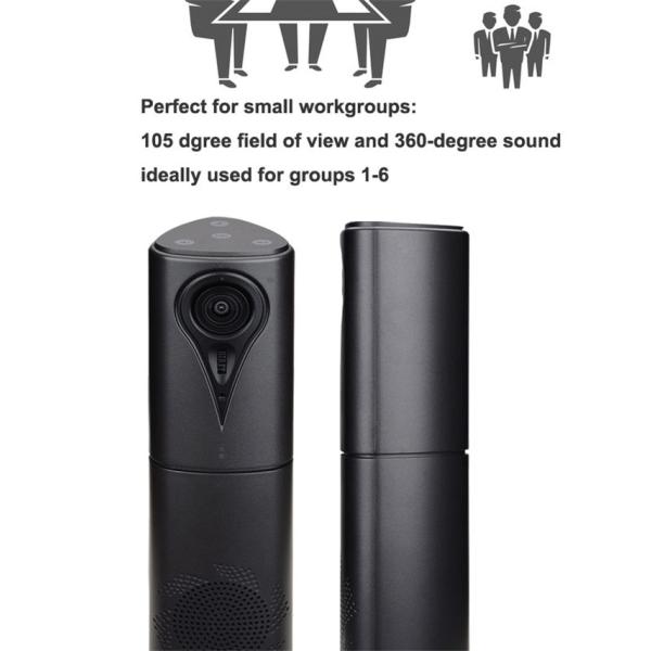 Full HD Auto Fixed Focus 1080P USB2.0 Video Conference Camera with Speaker & Mic 105° Wide Angle For Video Conferencing