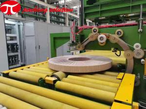 China 60mm Width Copper Coil Packing Line / Copper Coil Processing Equipment With Compound Paper As Material on sale