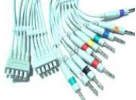GE- Marquette / Hellige ECG Machine Cable VS-2P Plug One Piece CE Approval