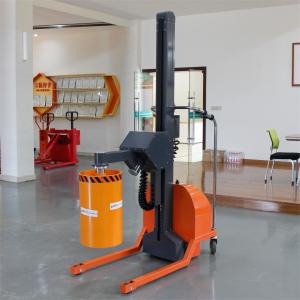 CE Approved Semi Electric Pneumatic Roll Turner Stacker With Electric Lifting And Rotation