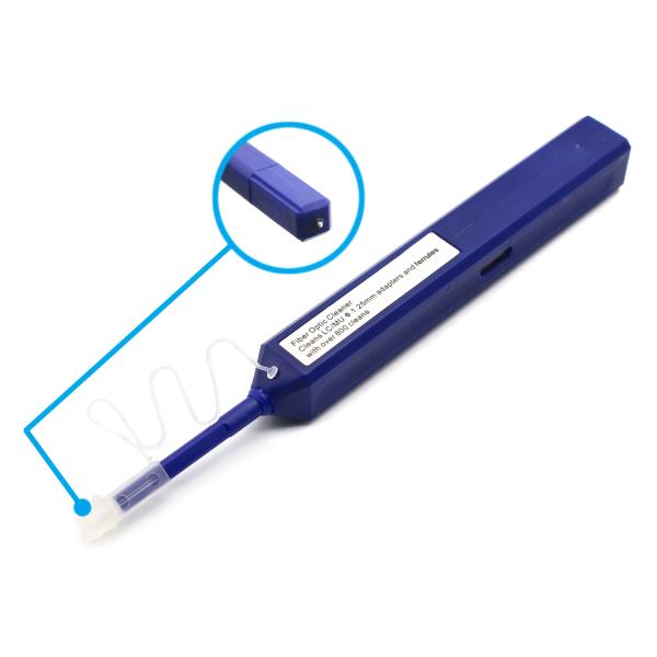 Quality Universal 1.25mm Bule Fiber Optic Cleaner Pen For LC MU Connectors for sale
