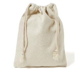 Canvas Material Drawstring Cinch Bag Eco Friendly With Custom Size
