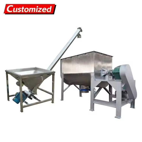 Customized Stainless Steel Ribbon Mixer for High Efficiency Powder Blending in Various Industries
