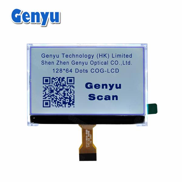 Quality 2.7 Inch LCD Screen 128x64 Graphic LCD Display FSTN White Backlight 20PIN FPC for sale