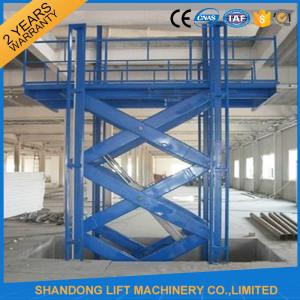 Buy cheap Warehouse Material Handling Equipment Stationary Hydraulic Scissor Lift with CE product