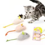 Plush Catnip Mouse Cat Toy for Interactive Indoor Cats Kitten Play Popular Style