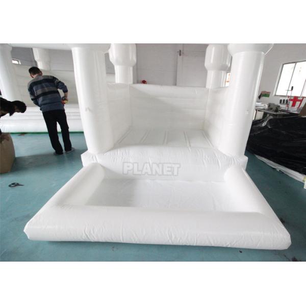 White Small 10FT Inflatable Bounce House PVC Bouncy Castle Jumper Toddler White Bounce Combo