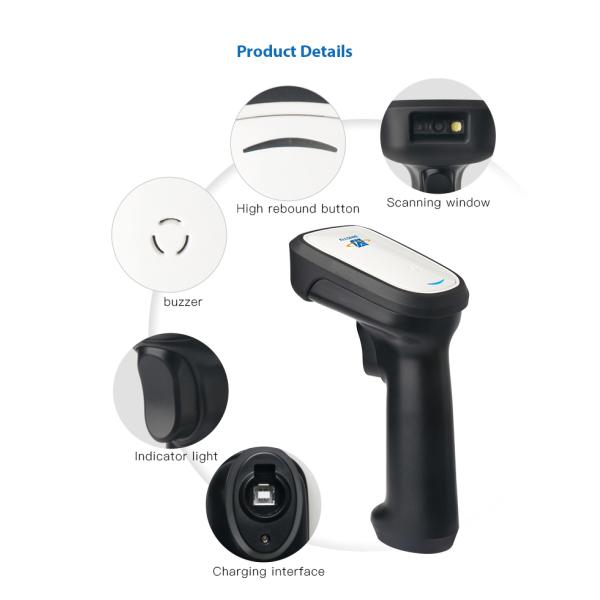 Mobile Payment 1D 2D QR Barcode Reader 2200mAh For Android Tablet