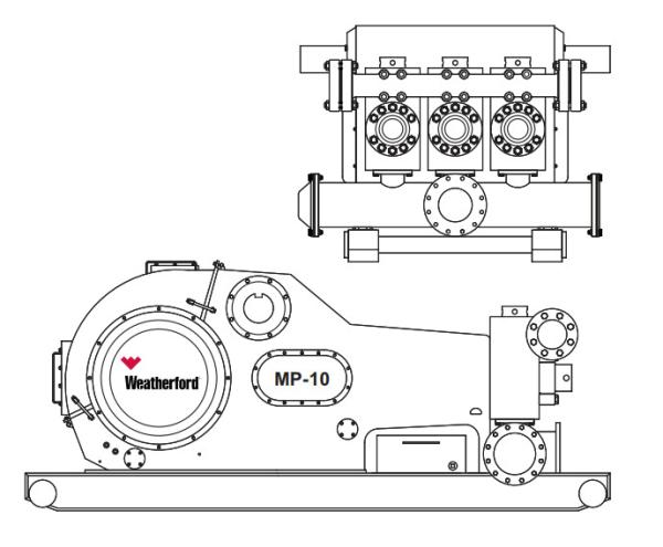 Quality Weatherford MP-10 mud pump fluid end module, liners, pistons, valevs same as Weatherford for sale
