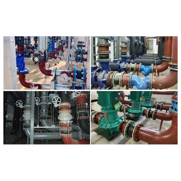 Galvanized Carbon Steel EPDM Connector 3'' DN80 Double Ball Bellows Flanged Rubber Expansion Joint