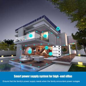 10KW Stackable Lithium Battery Home Inverter Hybrid Solar System