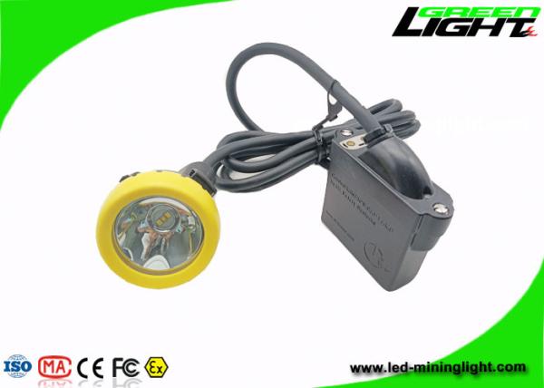 Quality IP68 1.65W 450mA Miner Led Cap Lamp Corded 20hs 216Lum for sale