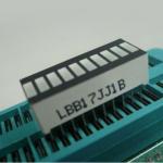 Yellow 10 LED Light Bar , Big 10 Segment Led Display 25.4 x 10.1 x 7.9mm