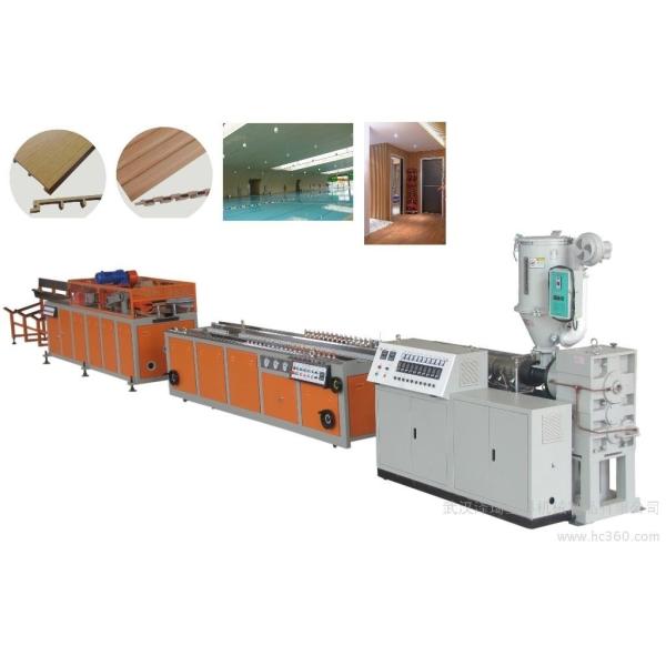 WPC Machine Wood Plastic Composite Decking Hollow Solid Deck Flooring Post Composite Profile Rail Extrusion Production Line