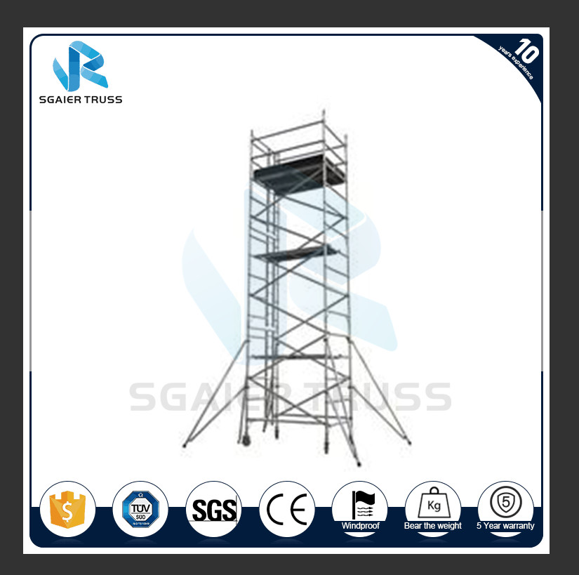 H Frame Platform Aluminium Mobile Scaffold Stable Performance Easy To Carry