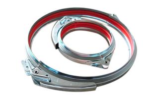 China Quick Fit 75mm Galvanized Steel Clamps With Adjustable Lever Lock Latch on sale