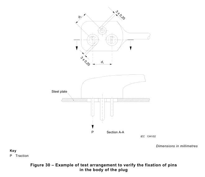 Single Station Fixation Pins Plug Socket Tester , Clause 24 Figure 30 IEC Test Equipment