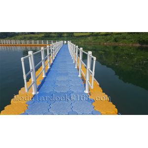 Inflatable plastic hdpe moular floating pontoon bridge for sale