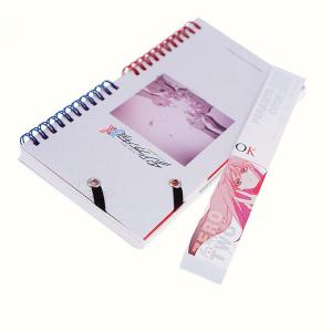 China Wirebound Spiral Notebook Printing Belly Band Custom Hardcover Book Printing on sale