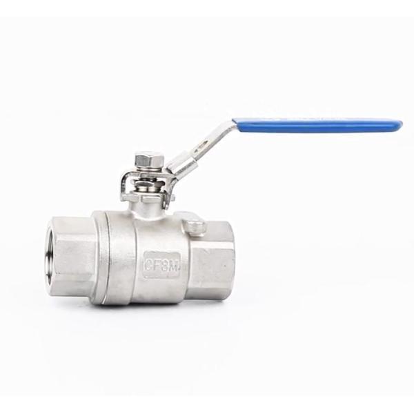 Straight Through Type 2PC Ball Valve with Flanged Connection and Floating Ball Structure