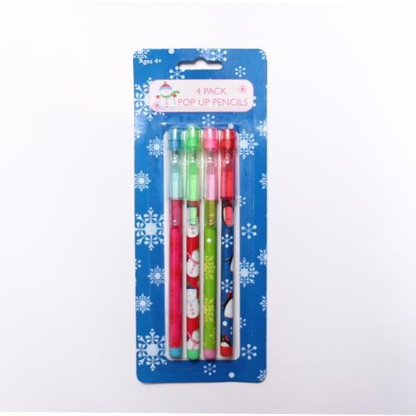 Quality bullet push pencil/ 9 leads non-sharpening pencil with Easter Plastic Bullet Pencil for kids for sale