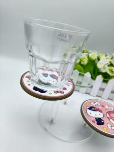 Heatproof Soft PVC Coaster No Spill Thermal Insulation Small Cute