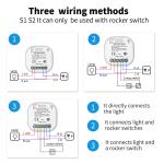 2.4GHz Wireless Remote Control Switch Wifi Three Key Self Homekit On Off Switch