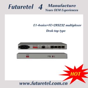 Buy cheap Fiber Optical E1 interface to 4voice Ethernet 4RS232 multiplexer product