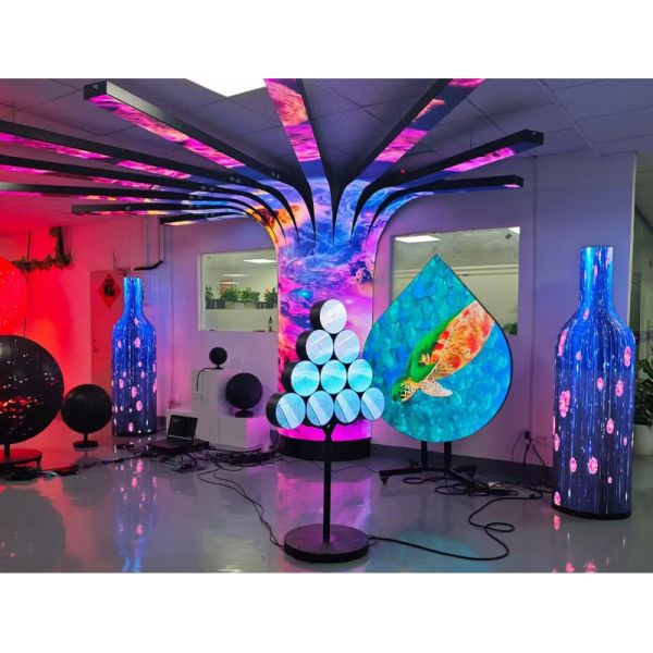 Aviation Cinema Certification 8K Immersive Flexible Curved Micro LED Videos Walls Interactive Time Tunnel LED Display Screen