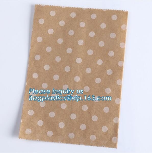 Custom Printing Recycled Brown Kraft Paper Bags,Custom Printed Factory Glassine Paper Bread Small Brown Bag, bagease
