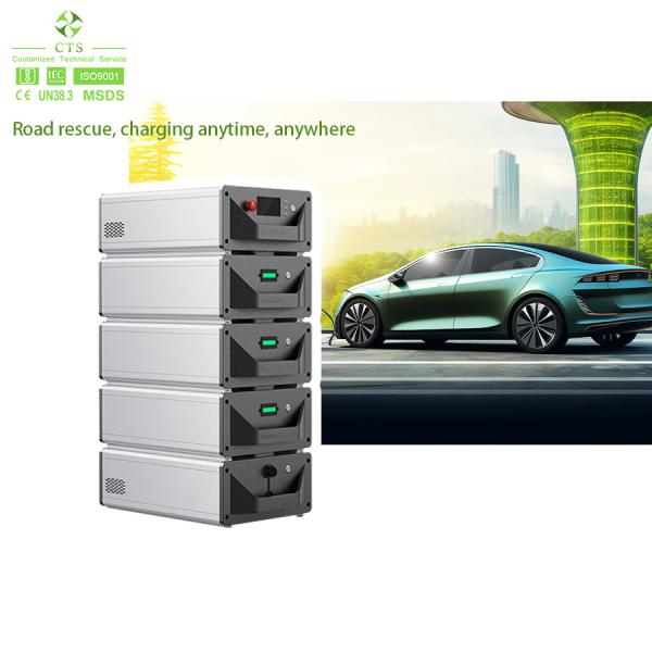 Quality CCS2 CCS1 65kWh 141kWh 60kW Mobile Battery EV Charger DC Fast Energy Storage Emergency Charging Station for sale
