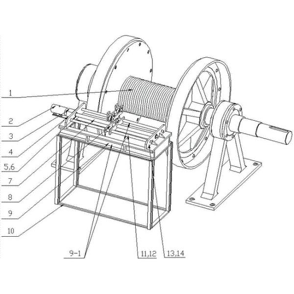 Lebus Grooved Cable Drum Multiple Winding Wire Rope Arrangement Orlderly