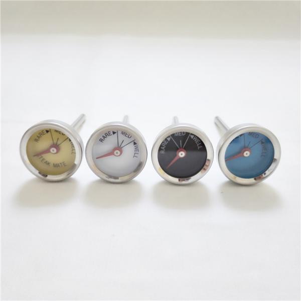 Small Dial Meat Bimetallic Food Thermometer , Mini Steak Thermometer Set Of 4 Pack