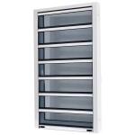 Functional Blind Shutter Louver Glass Window With Simplicity Material
