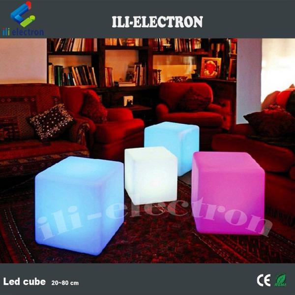 color changing plastic illuminated cube lights