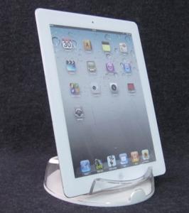COMER Custom clear acrylic price tag with alarm security displaying systems and charging cables