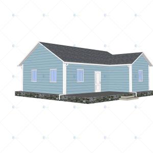 China Heya-2B05-B Low cost easy building China 2 room sandwich panel house for Kenya on sale