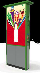 Buy cheap 2*50&quot; Demo Screen Reverse Vending Machine For Plastic Bottles product
