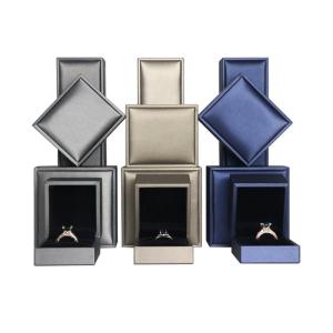 China Paperboard Leather luxury necklace gift box Custom Packaging Box on sale