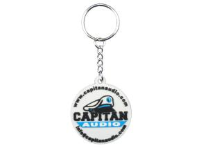 Capitan Soft PVC Colorful Keychains, Custom Logo Key Chain With Silk Screen Printing