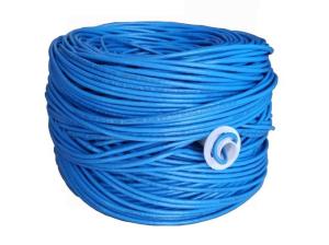 Buy cheap Blue FFTP Cat6A Ethernet Cable with PVC Insulation Fast and Stable Data Transfer product