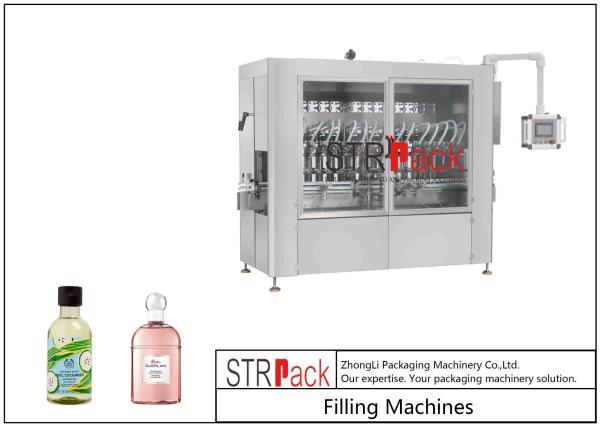Quality Shower Gel Liquid Soap Automatic Bottle Filling Machine Double Servo Motors Control for sale