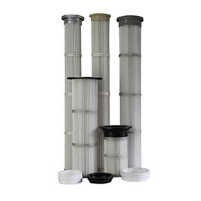 Quality Long Pleated Industrial Air Filter Qualified Filter Media For Cement Industry for sale